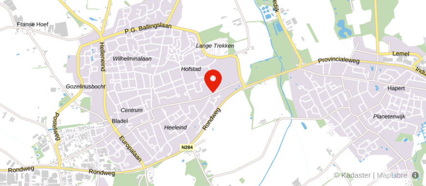 Locatie van van Voskuijlen & Koekkoek Notarissen