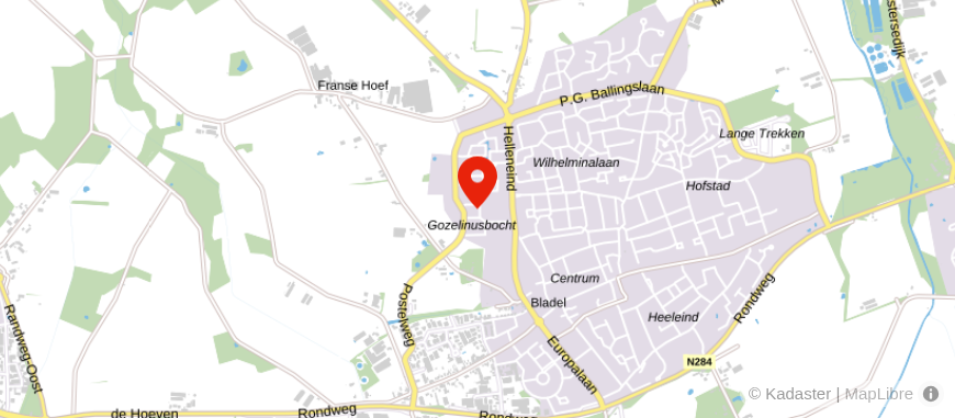 Locatie van Pensioenhuys