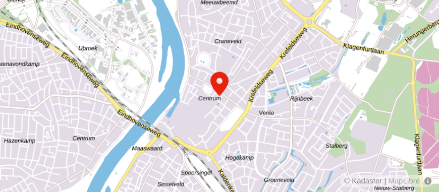 Locatie van PensioenPoint Venlo