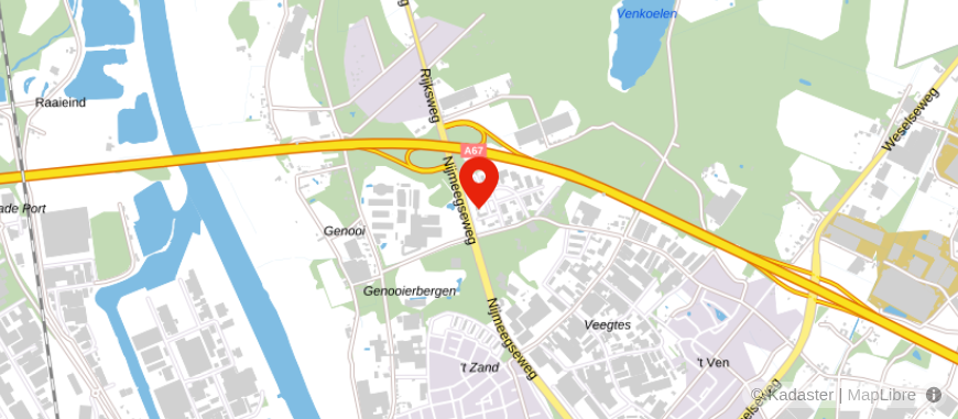Locatie van Rivez-Zuiderhuis,  kantoor Venlo