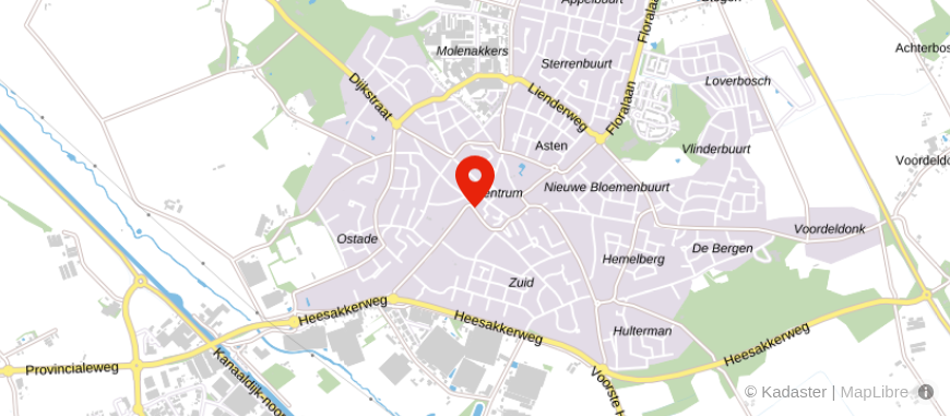 Locatie van Uitvaartverzorging Amore