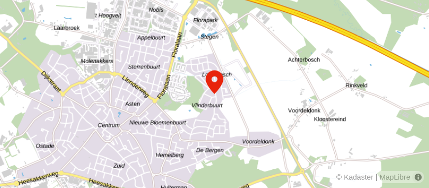 Locatie van Tulkens Makelaardij