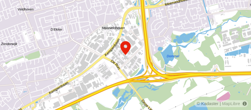 Locatie van Zorgeloos Wonen Veldhoven