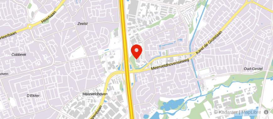 Locatie van iQ Makelaars Eindhoven & Tilburg