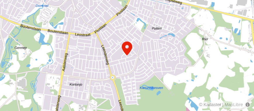 Locatie van Voor U! Hypotheken & Financieel Advies