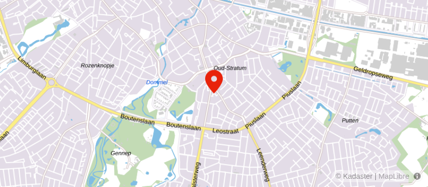 Locatie van Hendriks makelaardij Eindhoven