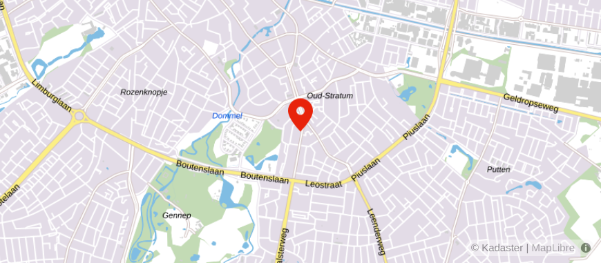 Locatie van Lommers Makelaars Eindhoven