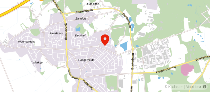Locatie van Vraeg Van Aelst