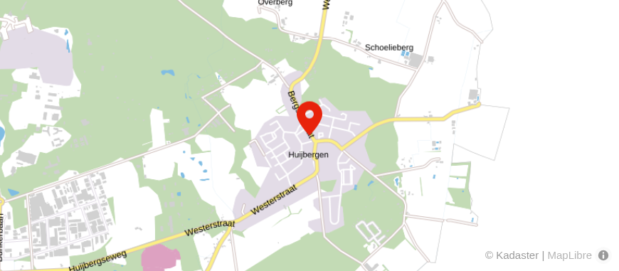 Locatie van Veldsink - Brabantse Wal, Huijbergen