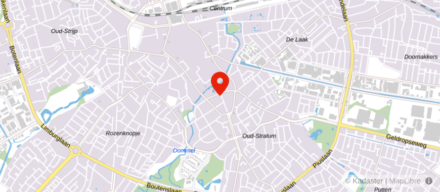 Locatie van Handelsbanken Eindhoven