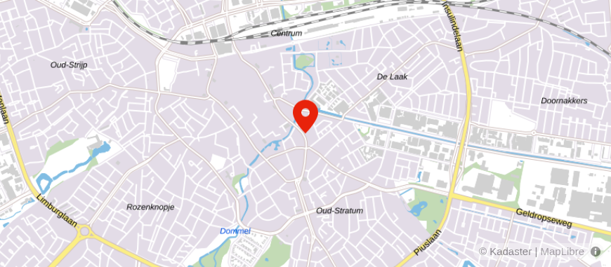 Locatie van Geld & Woning Eindhoven-Centrum