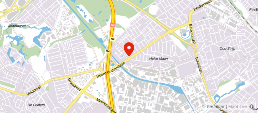 Locatie van De Hypotheekshop Eindhoven West