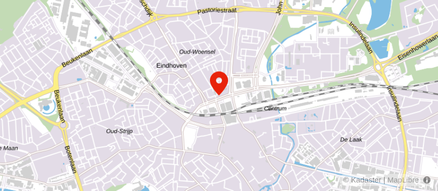 Locatie van Rabobank Eindhoven (Fellenoord)
