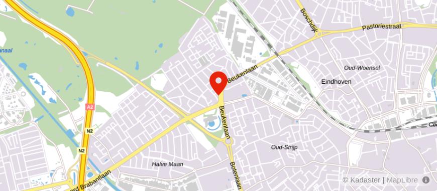 Locatie van Aon Eindhoven