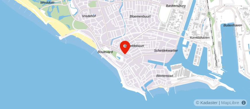 Locatie van De Hypotheker Vlissingen
