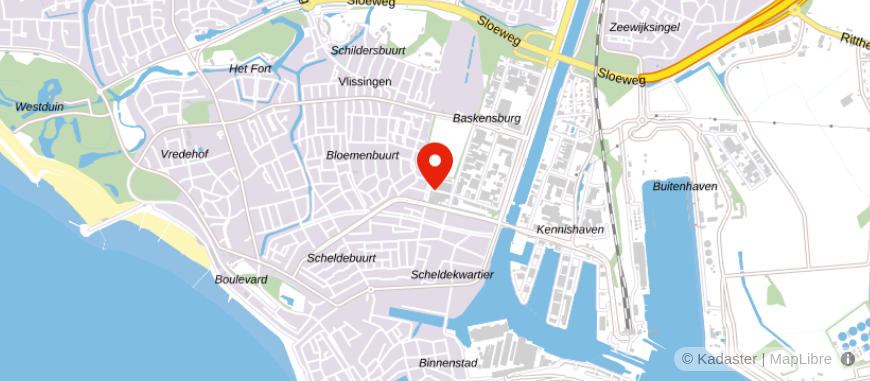 Locatie van Uitvaart Zorgcentra Zeeland