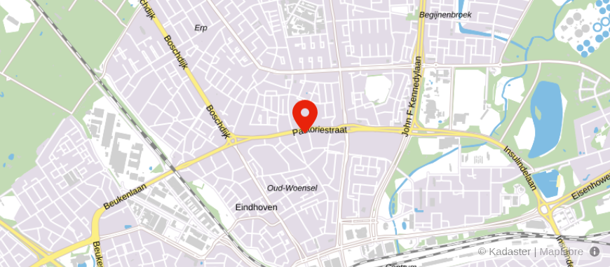 Locatie van De Hypotheker Eindhoven Pastoriestraat
