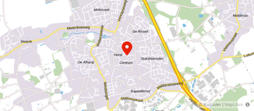 Locatie van Huis & Zeker Hypotheken Horst