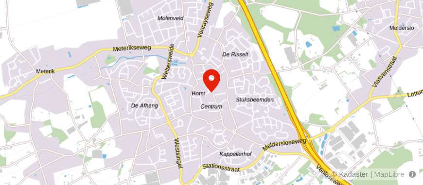 Locatie van Van Kempen Makelaars Horst