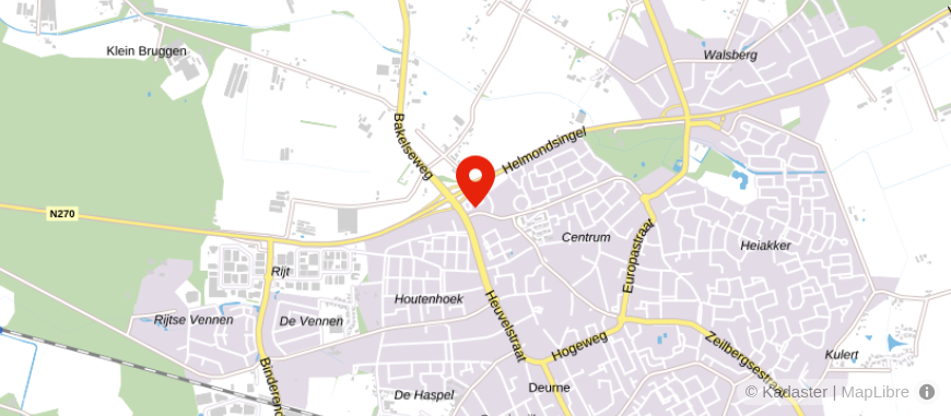 Locatie van Rabobank Deurne