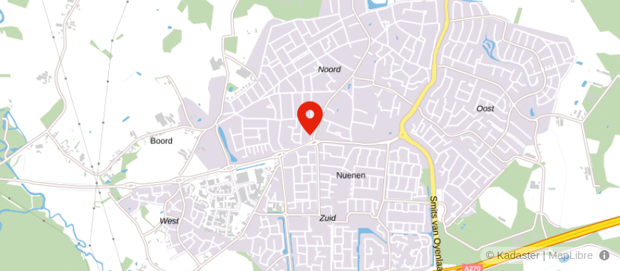 Locatie van Marks Wachters notarissen Nuenen