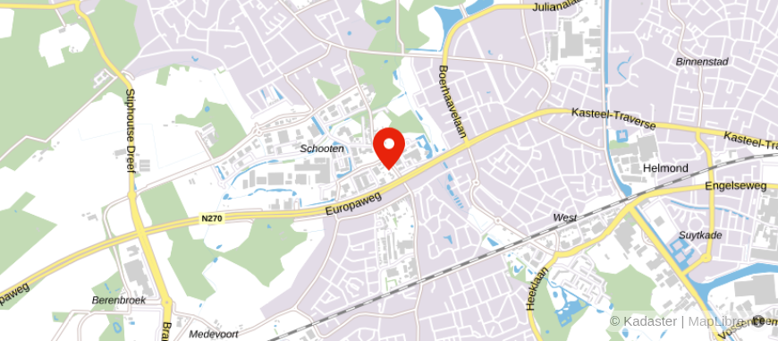 Locatie van Van Braak Accountants Helmond