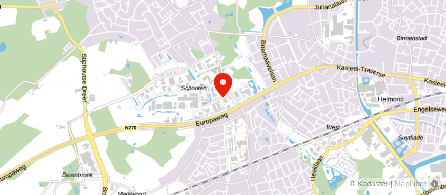 Locatie van ERA Focus Makelaars Helmond