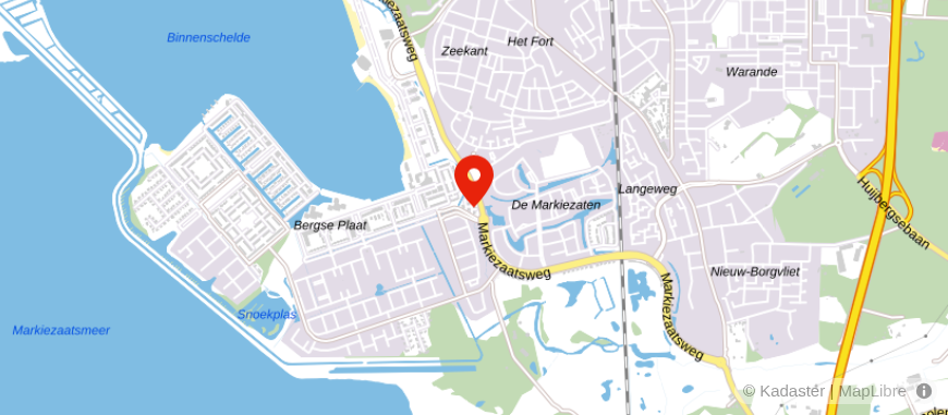 Locatie van Veldsink – Brabantse Wal, Bergen op Zoom