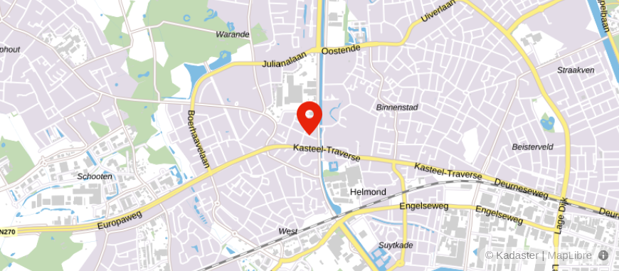 Locatie van Freek Hypotheek Helmond