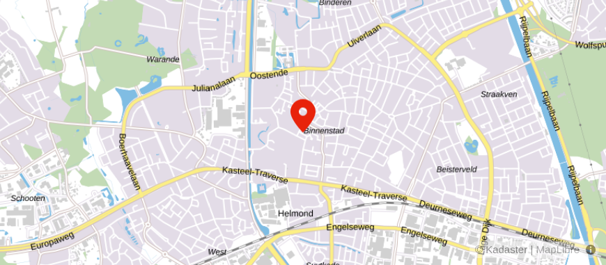 Locatie van Rabobank Helmond (Kerkstraat)