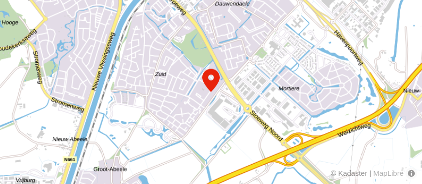 Locatie van De Balans Administratie- en Belastingadviesburo