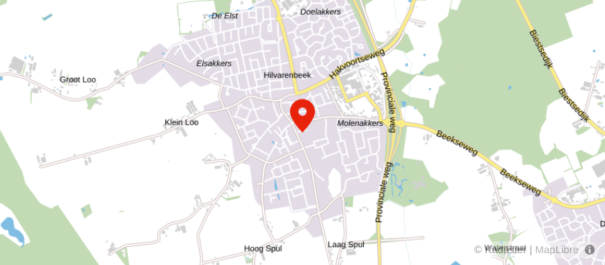 Locatie van Financieel Fit | Hilvarenbeek