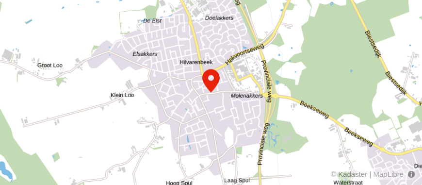 Locatie van Lommers Makelaars Hilvarenbeek