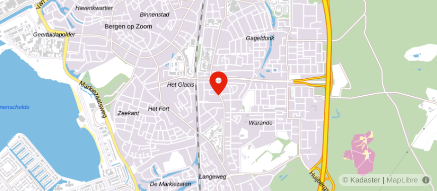 Locatie van Huberts Administraties en Belastingadvies