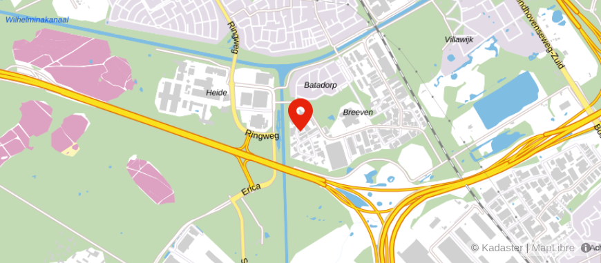 Locatie van Bartraij & Nijssen Accountants en Adviseurs