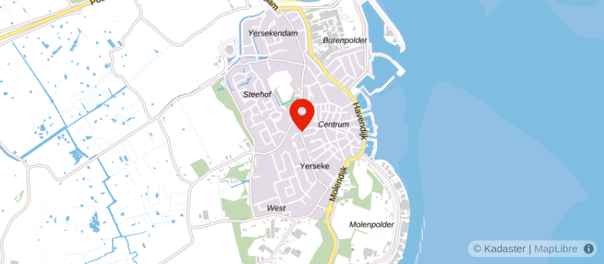 Locatie van Neeskens Makelaars Yerseke 