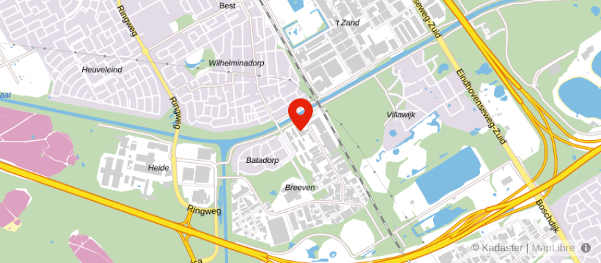Locatie van M.F.A.D.