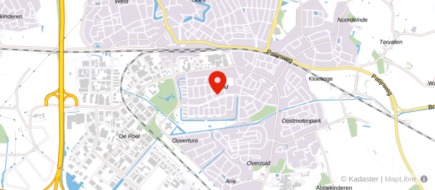 Locatie van Kuub Makelaars - Goes