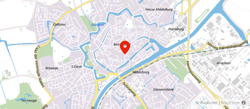 Locatie van De Hypotheker Middelburg