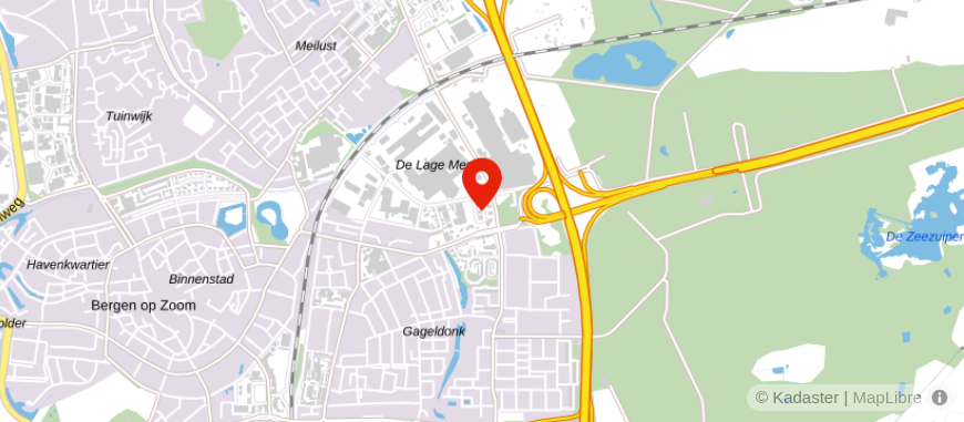 Locatie van Moore DRV - Bergen op Zoom
