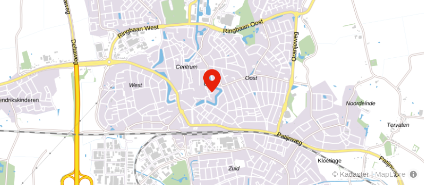 Locatie van De Bruine Hypotheken en Pensioenen