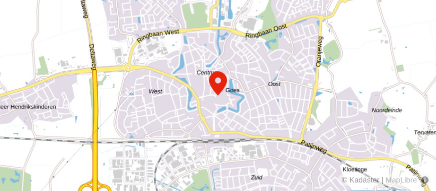 Locatie van ASN Bank Goes