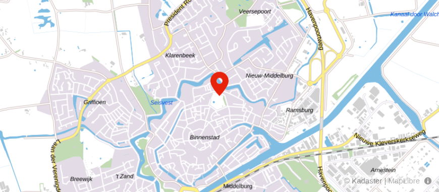 Locatie van De Hypotheekshop Middelburg