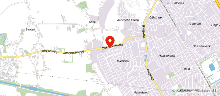 Locatie van Hoefnagels Administratie- en Belastingadvies