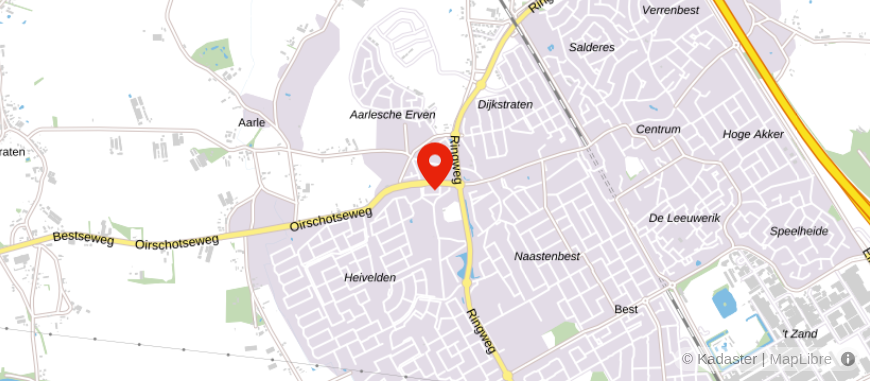 Locatie van Elan Notarissen Best