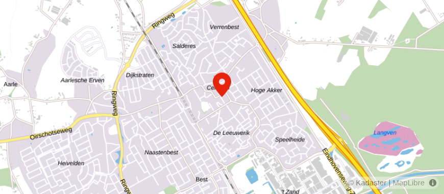 Locatie van De Hypotheker Best