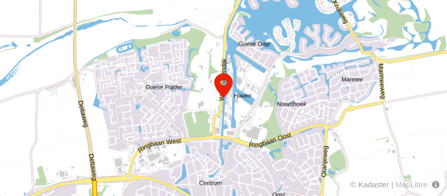 Locatie van Zuiver Financieel Goes