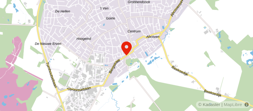 Locatie van DELA uitvaartcentrum in Goirle