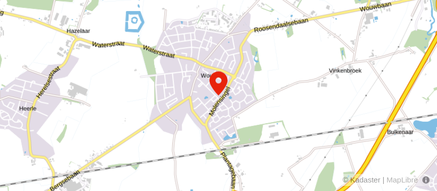 Locatie van Univé Wouw