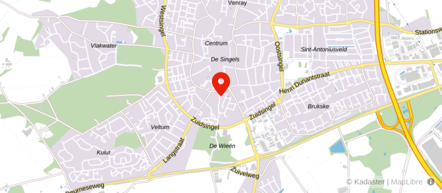 Locatie van Van de Mortel 